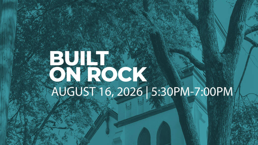 Built on Rock event poster, August 16, 2026